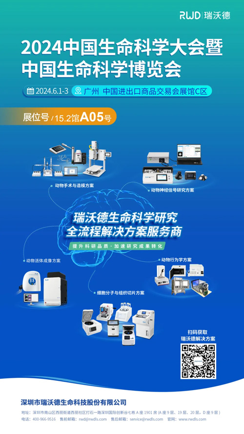 瑞沃德邀您共赴2024中國生命科學大會暨中國生命科學博覽會